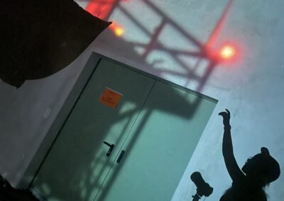 Lisa Maria Baier — Lifeboat — four-channel installation, Künstlerdorf Schöppingen, combined with an AR installation in the exhibition space — 2025