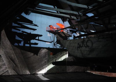 Lisa Maria Baier — Lifeboat — four-channel installation, Künstlerdorf Schöppingen, combined with an AR installation in the exhibition space — 2025