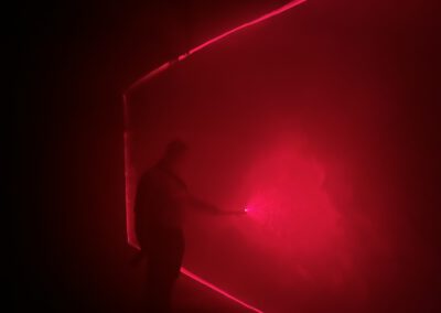 Lisa Maria Baier — Pegel (Level) — Laser Installation in Hornig Areal Graz — 2026