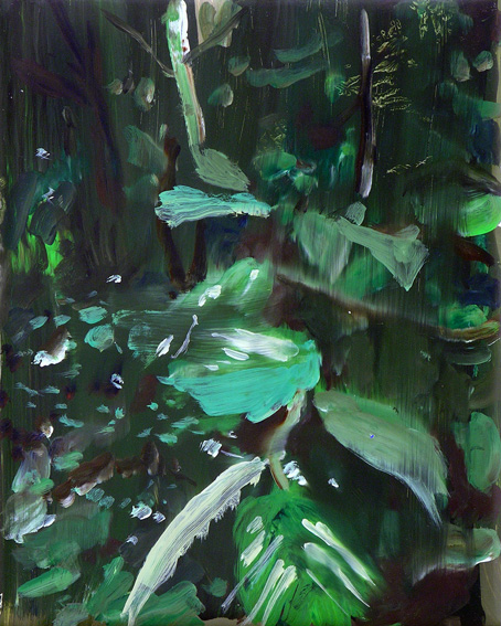Stefan Kübler - Blattwerk - 2014 - Acryl auf Leinwand - 25 x 20 cm