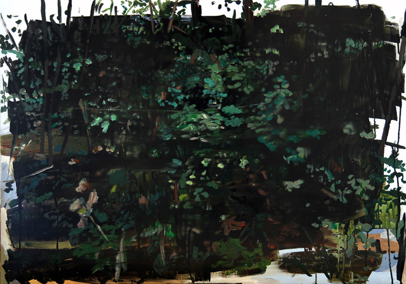 Stefan Kübler - Blattwerk - 2014 - Acryl auf Leinwand - 70 x 100 cm