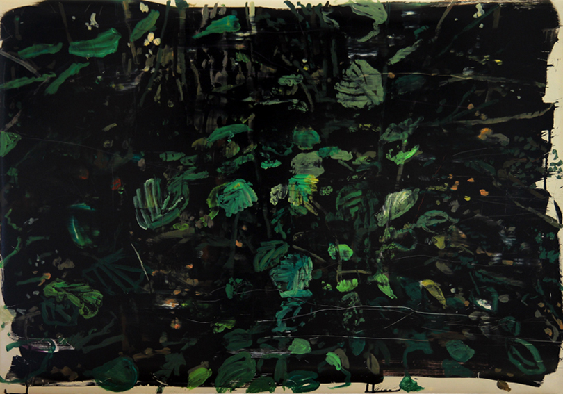 Stefan Kübler - Blattwerk - 2014 - Acryl auf Leinwand - 70 x 100 cm