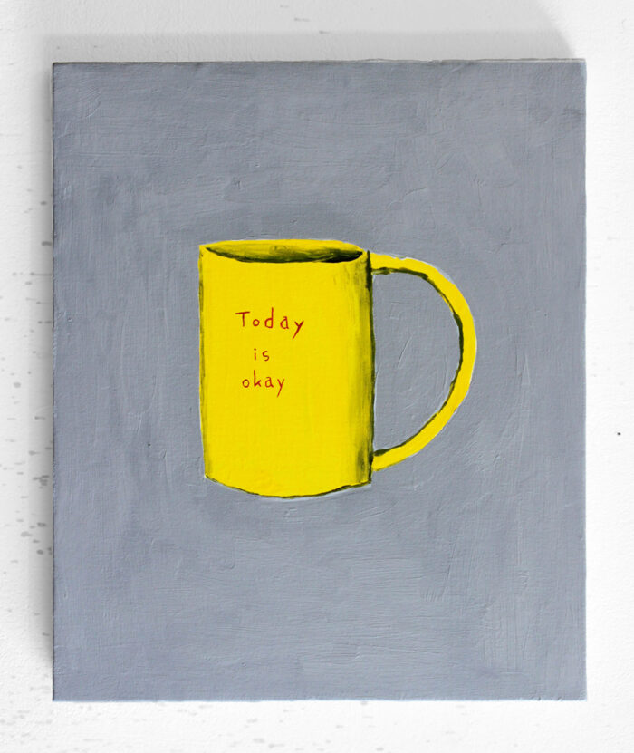 Nicolas Dupont - today is okay - 2020 - Öl auf Leinwand - 41,5 x 34,5 cm