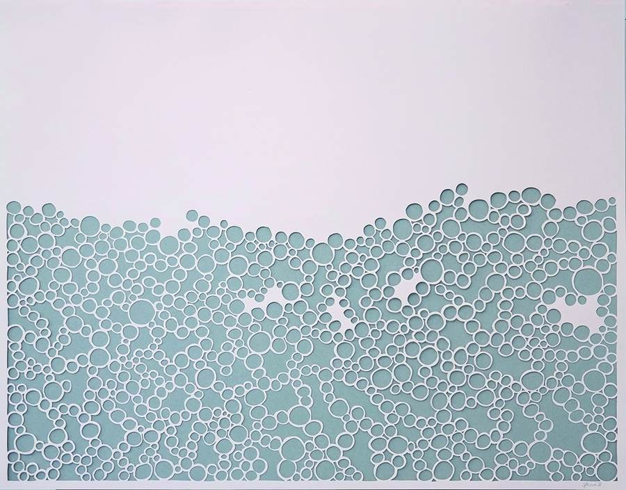 Susanne Hampe - Desiderium 4 - 2019 - Papierschnitt - 40 x 65 cm
