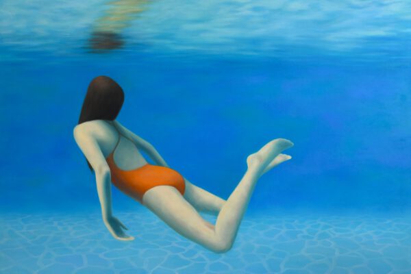 Katrina L. Pennington - The Swimmer - 2024 - Öl auf Leinwand - 170 x 190 cm