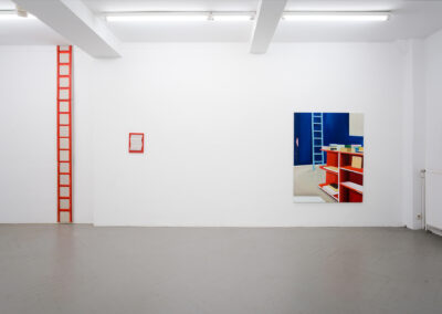 Johanna Failer - Hammerwurf und Hochsprung - 2025 - Öl auf Leinwand - 160 x 125 cm