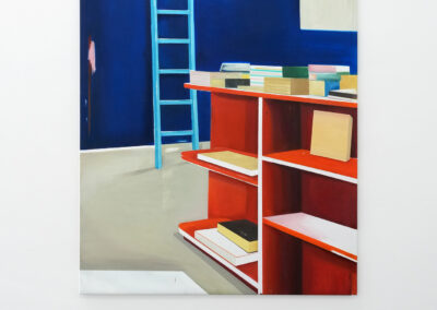 Johanna Failer - Hammerwurf und Hochsprung- 2025 - Öl auf Leinwand - 160 x 125 cm