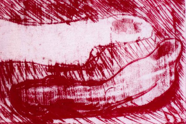 Svenja Landsiedel - o.t. - 2023 - Monotypie, Ölfarbe auf Leinwand - 24x30cm