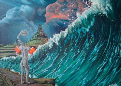 Anja Herzog - The world and me…It will be fine... - Öl auf Leinwand - 130 x 100 cm - 2025