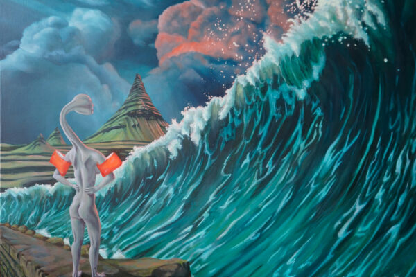Anja Herzog - The world and me…It will be fine... - Öl auf Leinwand - 130 x 100 cm - 2025