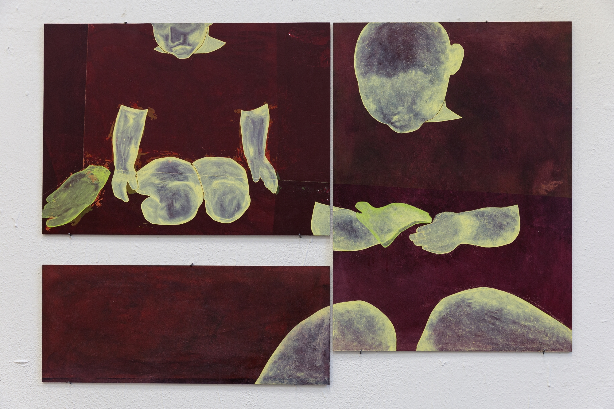 Stephanie Schneider - Raum I - 2025 - Acryl und Ölpastell auf MDF - 76 × 104 cm