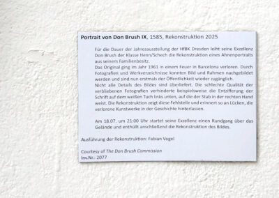 Fabian Vogel - Ausstellungslabel - Rundgang HfBK - 2025 - Foto Fabian Vogel