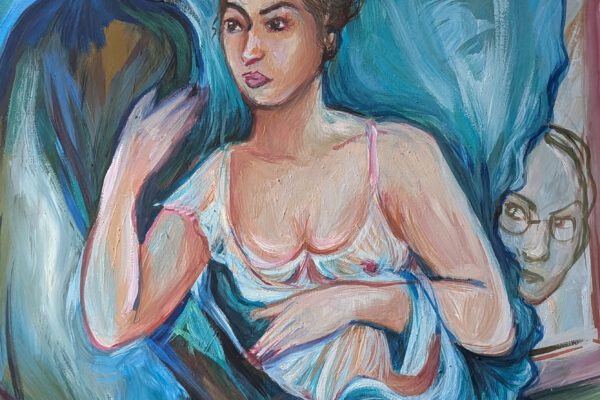 Anne Zoe - Untransparent - Gouache auf Holz - 50x70cm